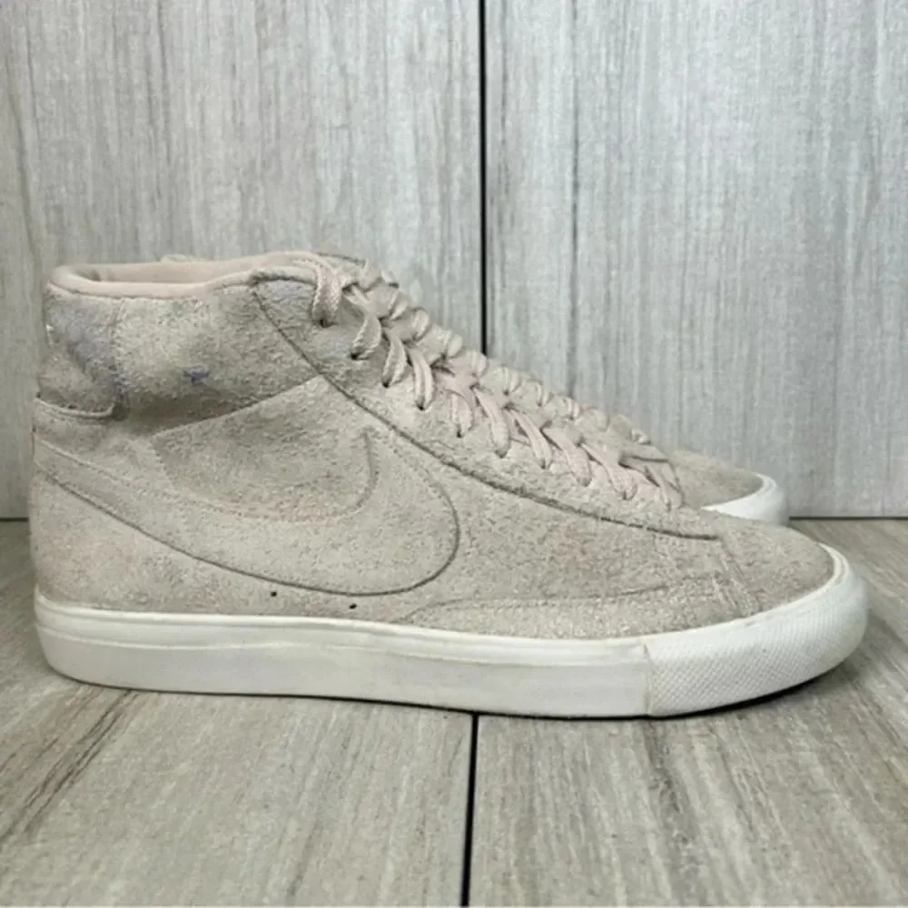 Nike Blazer Mid SlitStone Pink Suede Lace Up Sneaker Shoe Mens Size 8 Womens 9.5